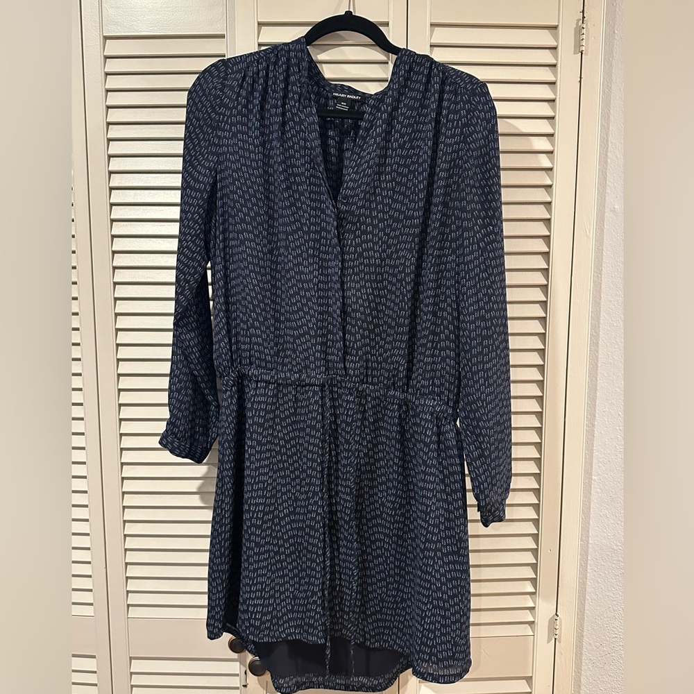 Hilary Radley Blue Longsleeve dress